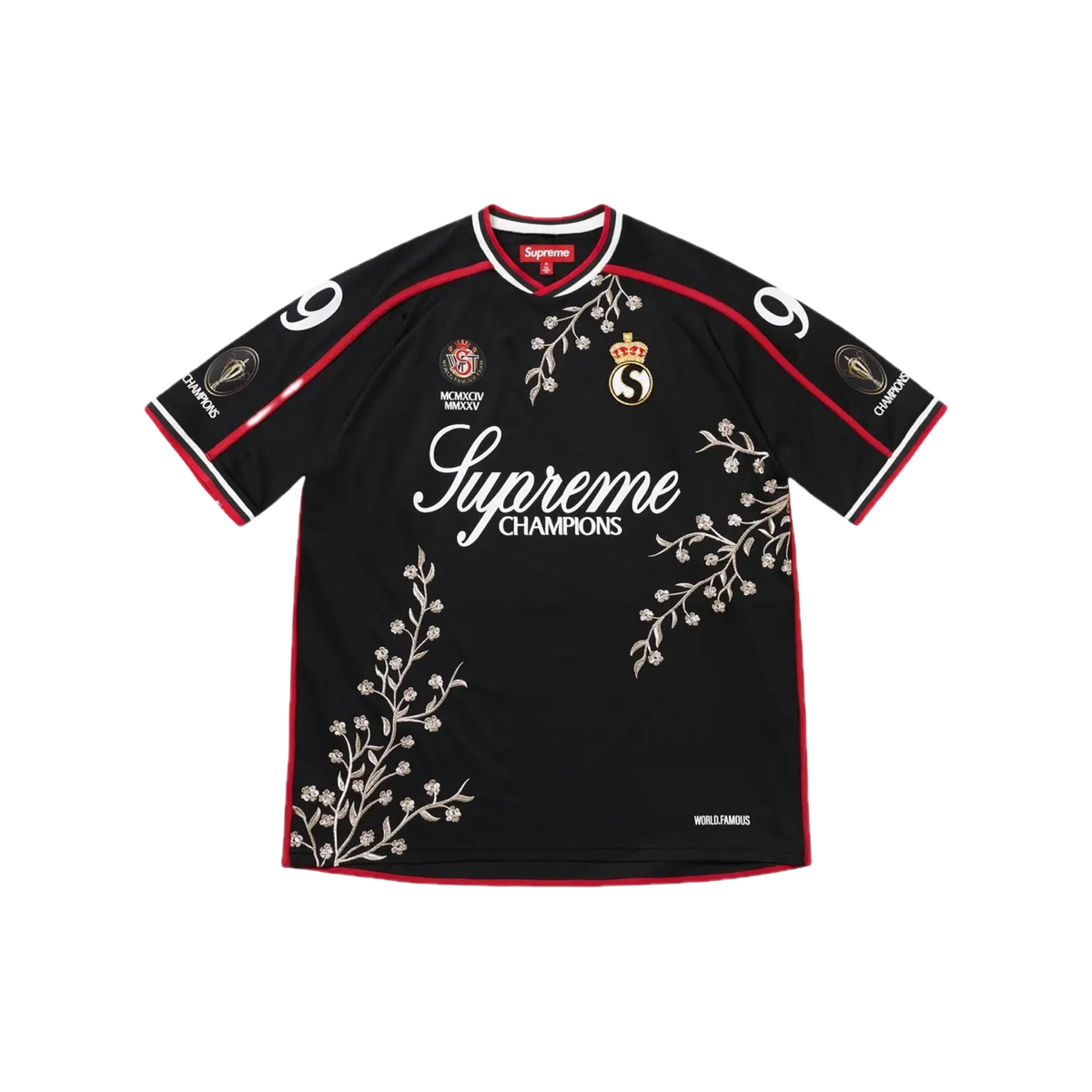 Foto del prodotto Supreme Floral Soccer Jersey Black