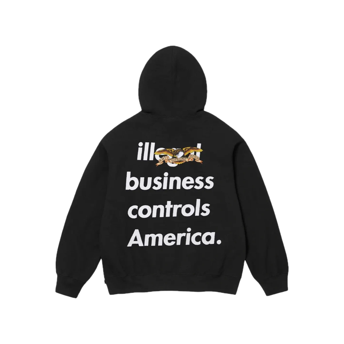 Supreme ANTIHERO Hooded Sweatshirt (FW25) Black - Image 1