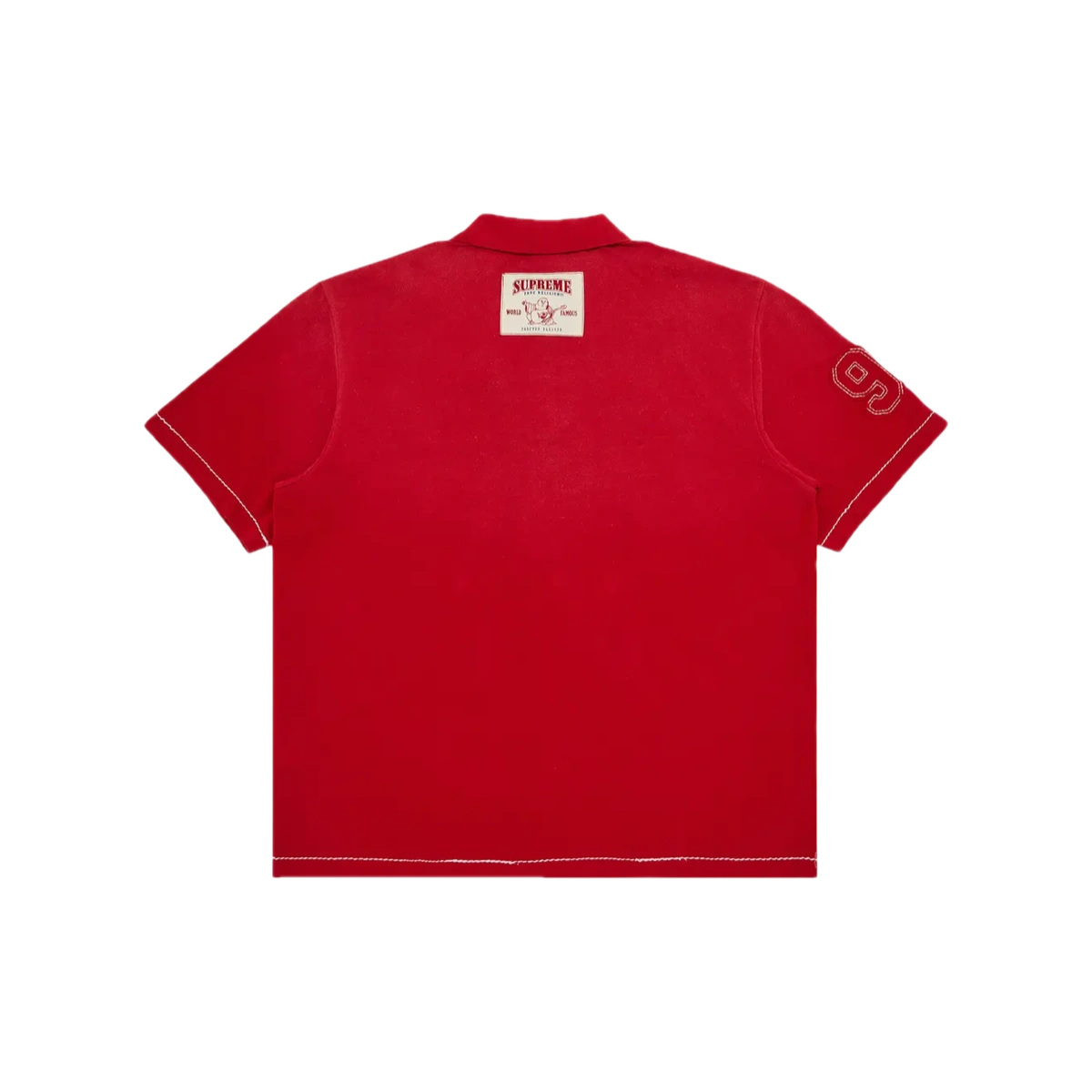 Supreme True Religion Applique Polo Red - Image 1