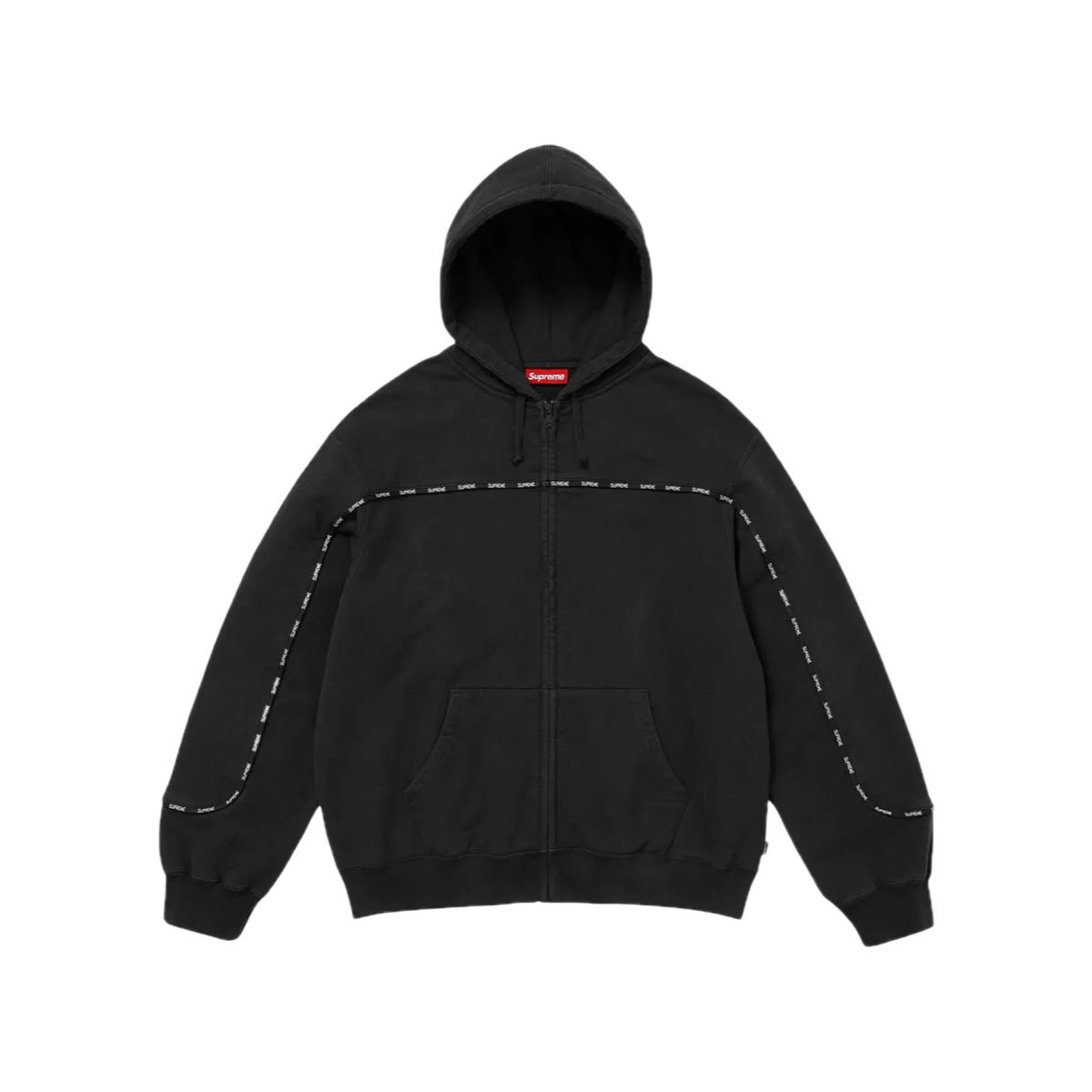 Foto del prodotto Supreme Piping Zip Up Hooded Sweatshirt Black