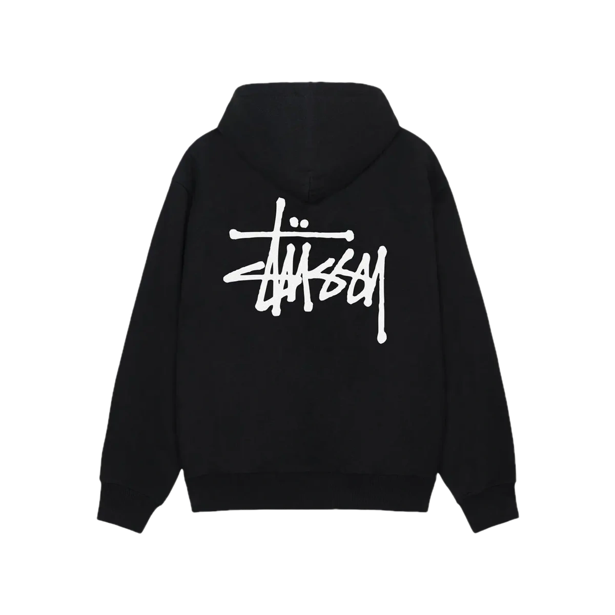 Stüssy Basic Hoodie Black - Image 1