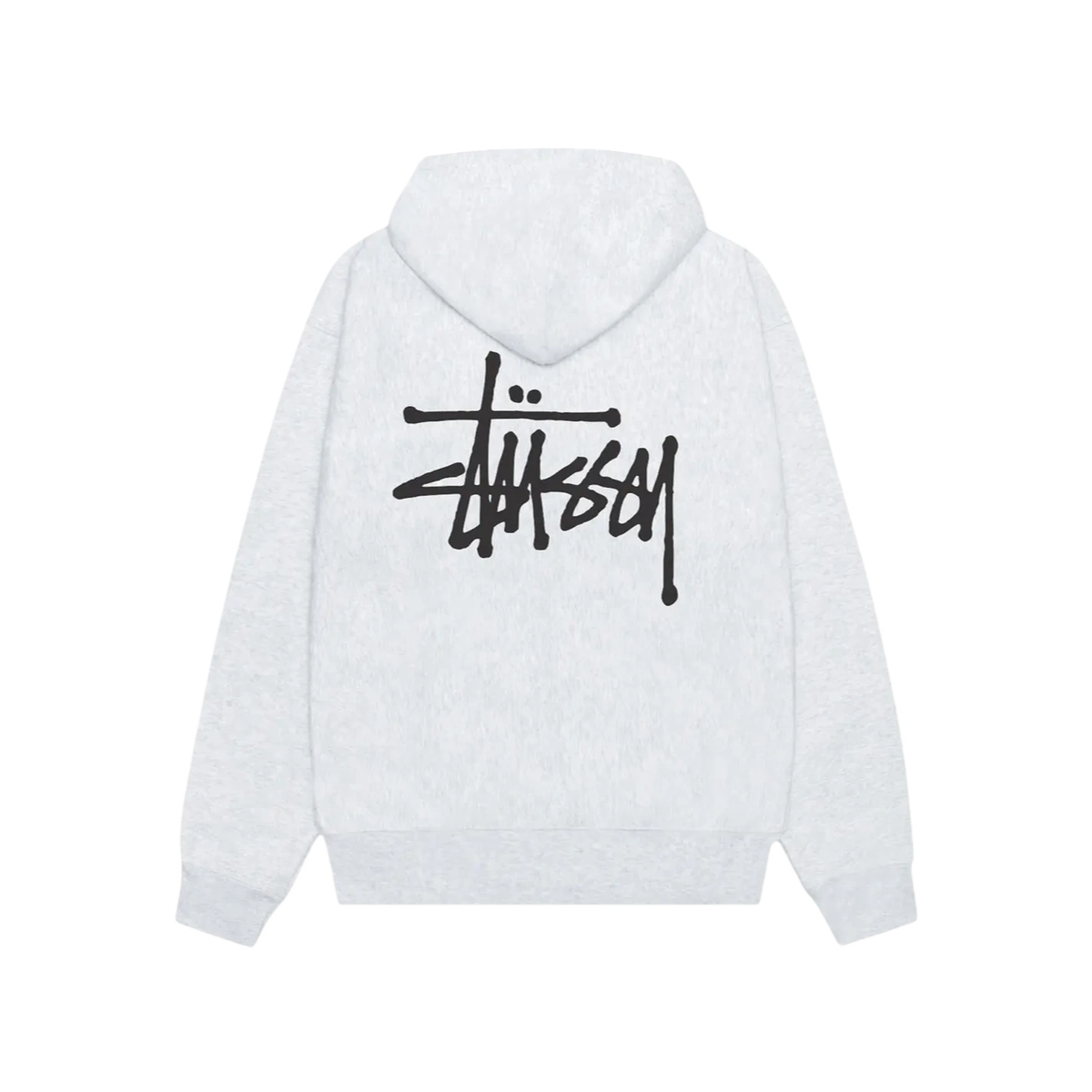 Stüssy Basic Zip Hoodie Ash Heather - Image 1