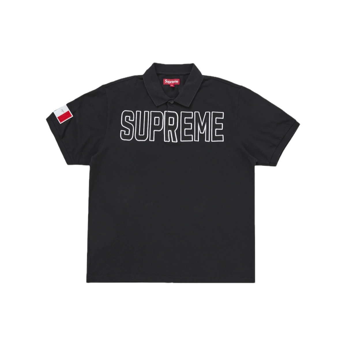 Foto del prodotto Supreme Twill Applique Polo Black