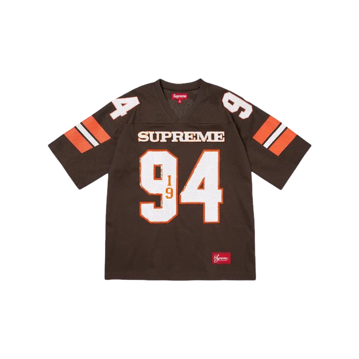 Foto del prodotto Supreme Sequin Football Jersey Brown