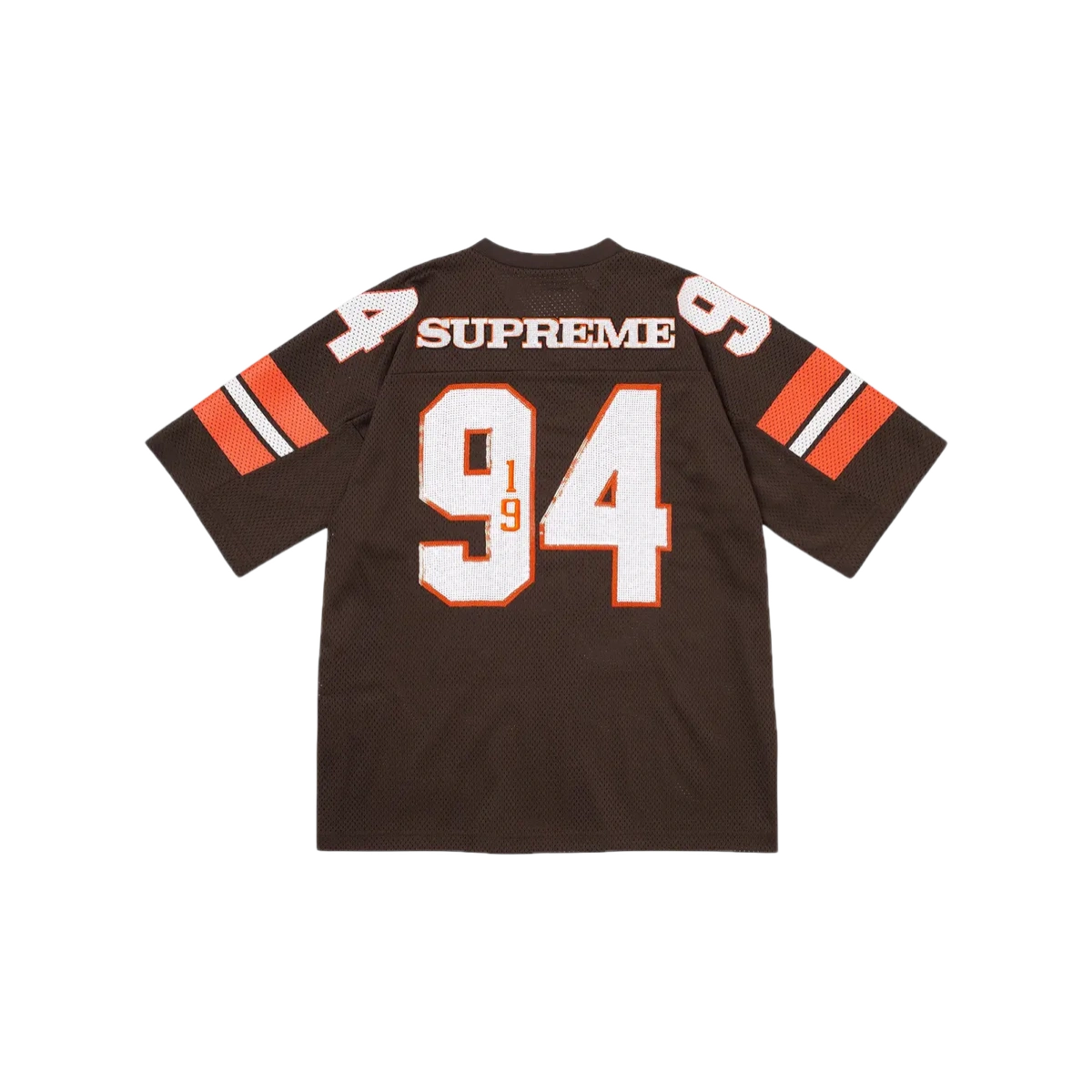 Supreme Sequin Football Jersey Brown - Image 1
