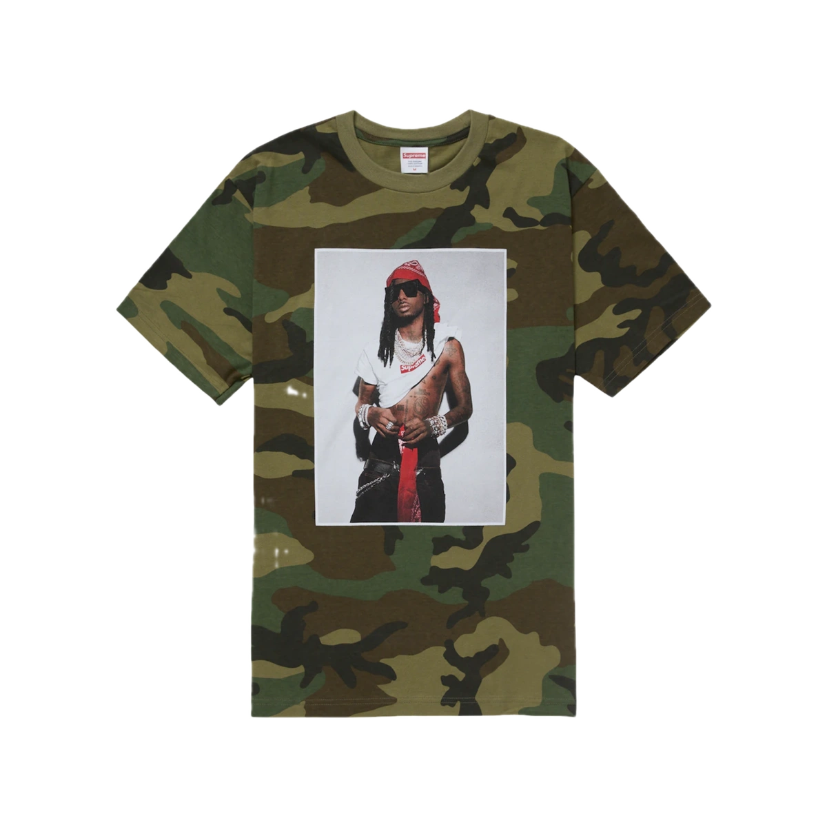 Foto del prodotto Supreme Playboi Carti Tee Woodland Camo