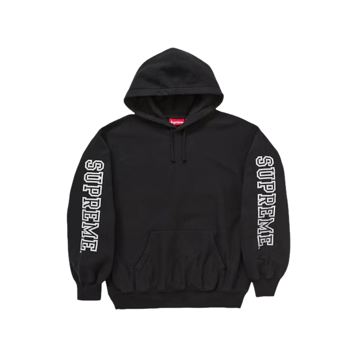 Foto del prodotto Supreme Collegiate Sleeve Hooded Sweatshirt Black