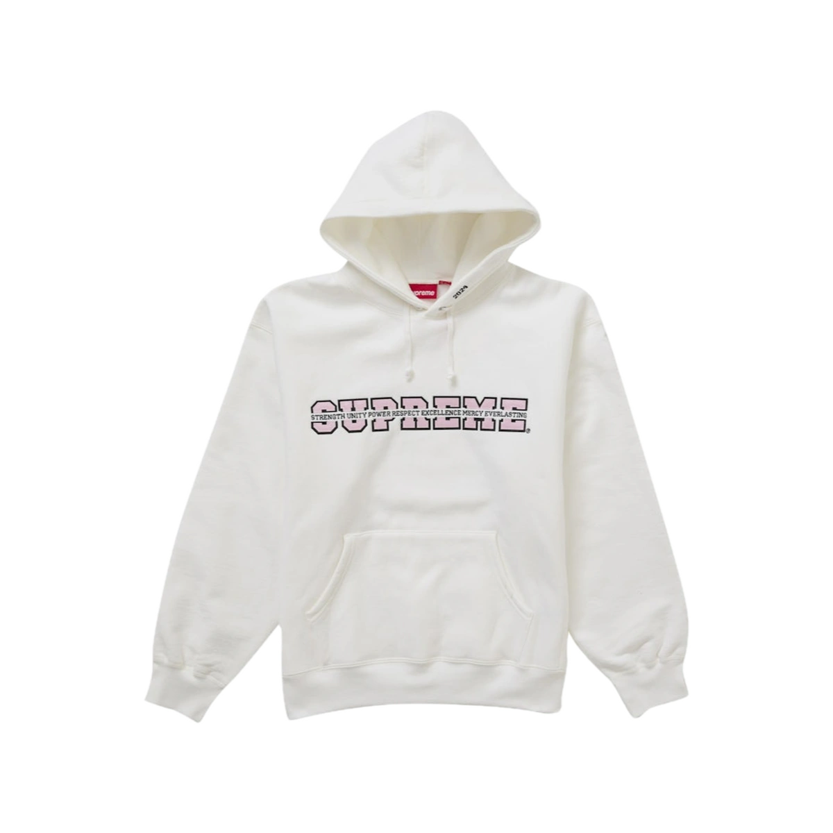 Foto del prodotto Supreme Collegiate Acronym Hooded Sweatshirt White