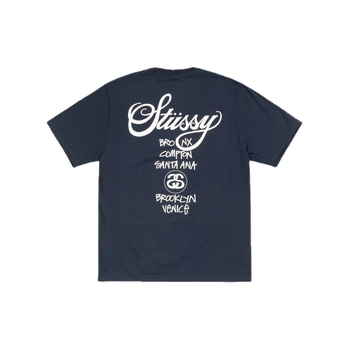 Stüssy Tee World Tour Navy - Image 1