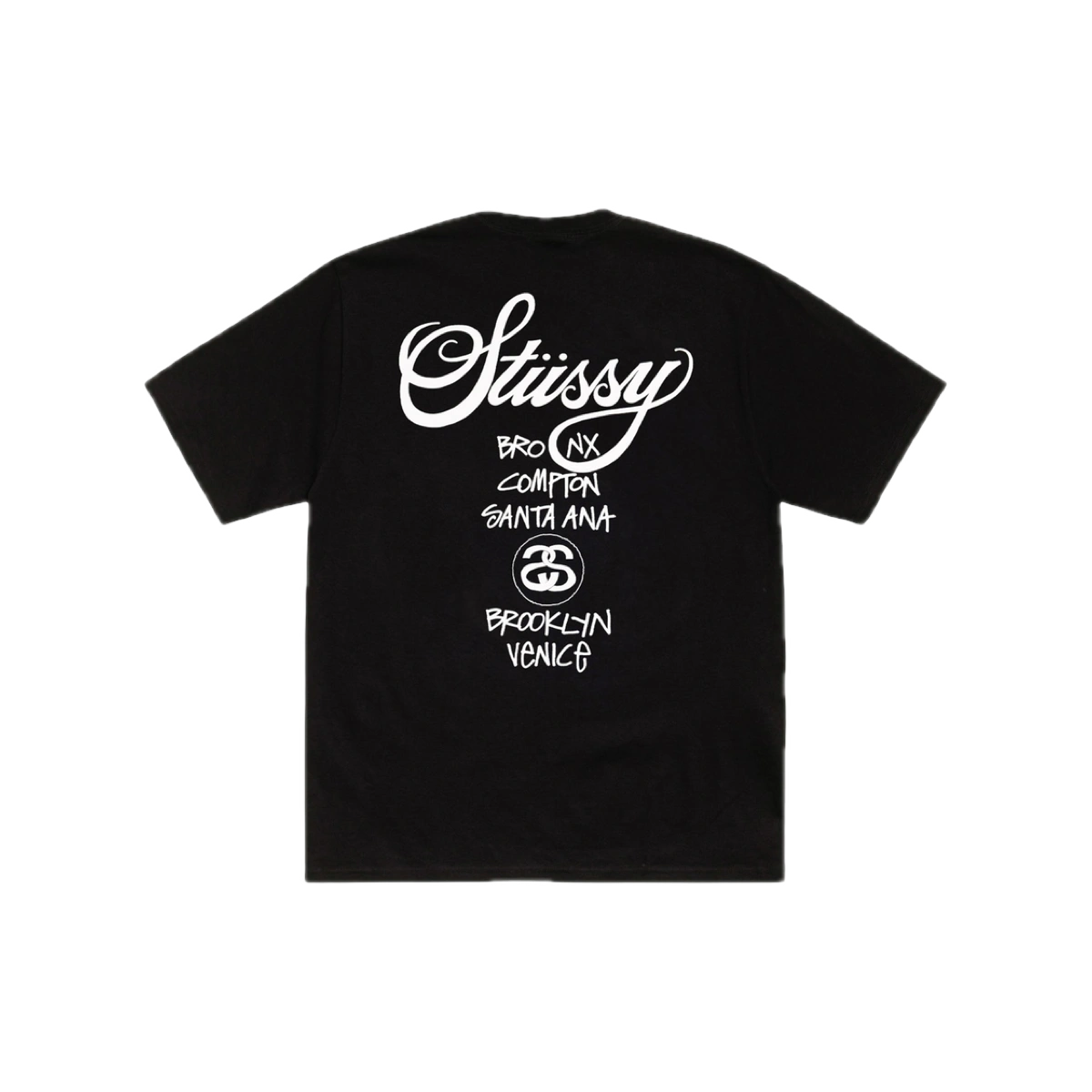 Stüssy Tee World Tour Black - Image 1