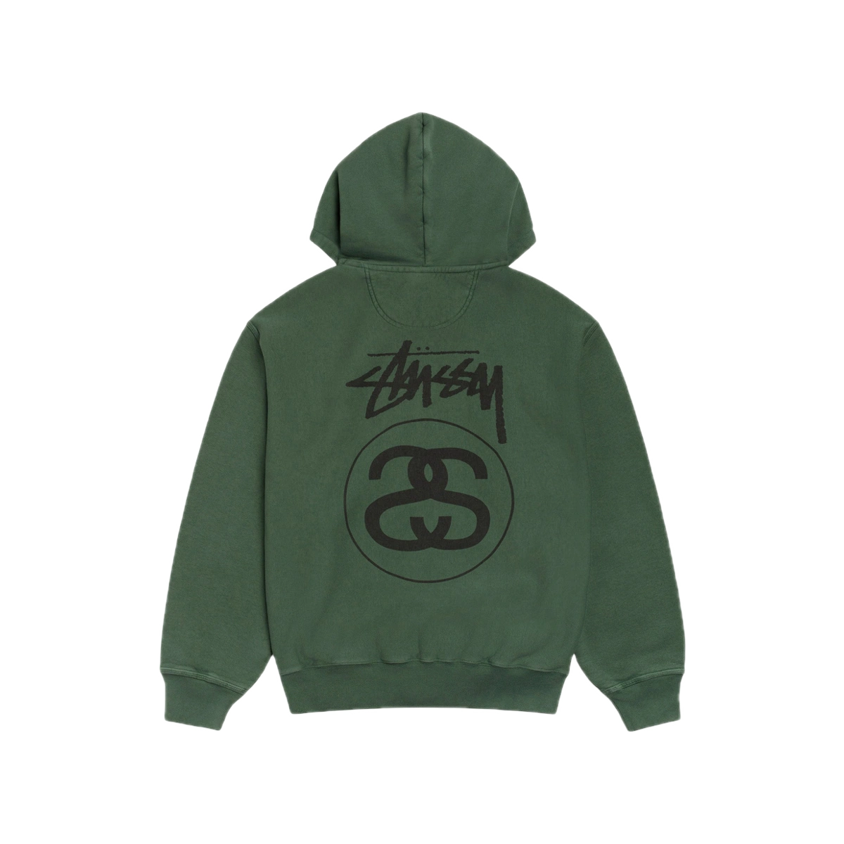 Stüssy Stock Link Hoodie Pigment Dyed Pine - Image 1