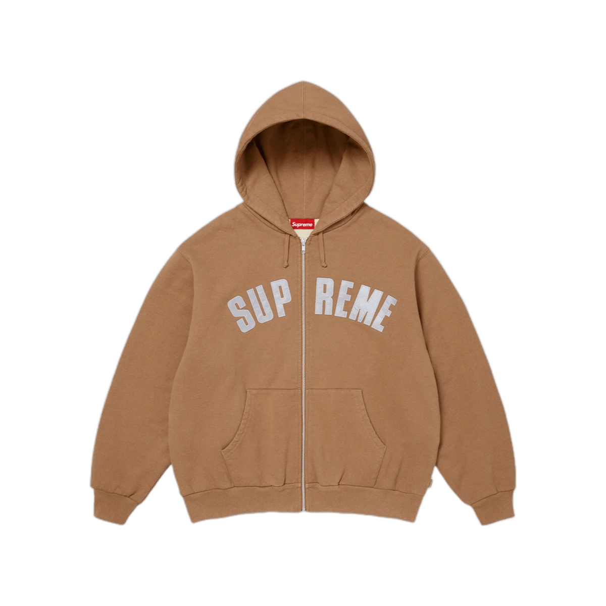 Foto del prodotto Supreme Arc Thermal Lined Zip Up Hooded Sweatshirt Light Brown