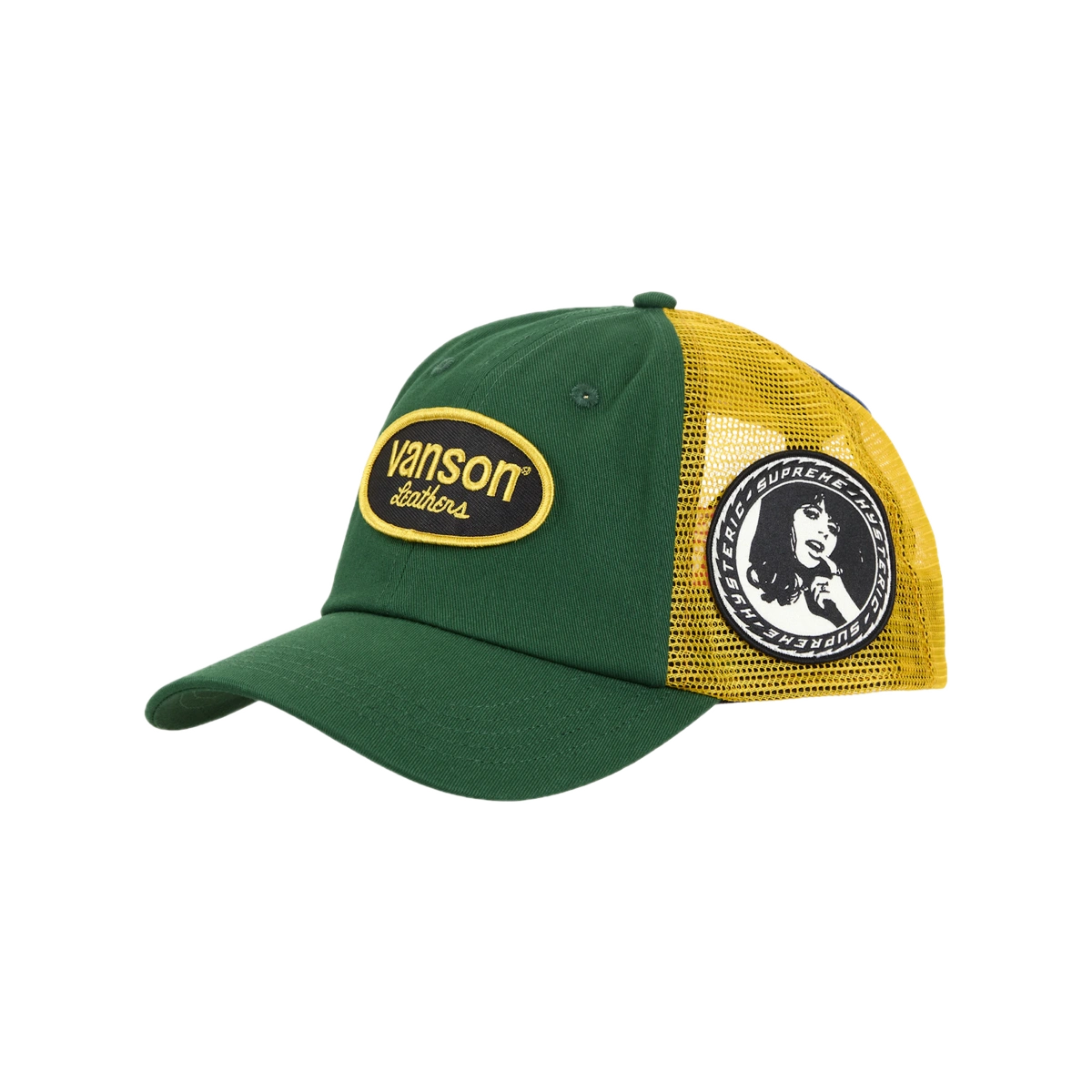 Foto del prodotto Supreme Hysteric Glamour Vanson Leather Mesh Back 6-Panel Green