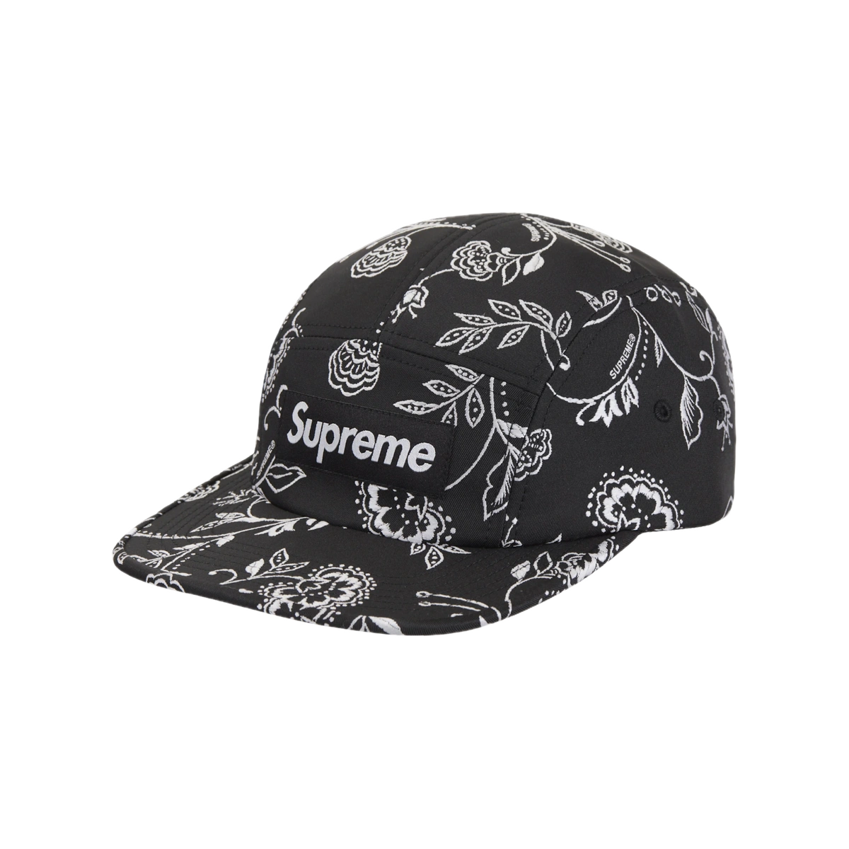 Foto del prodotto Supreme Floral Jacquard Camp Cap Black