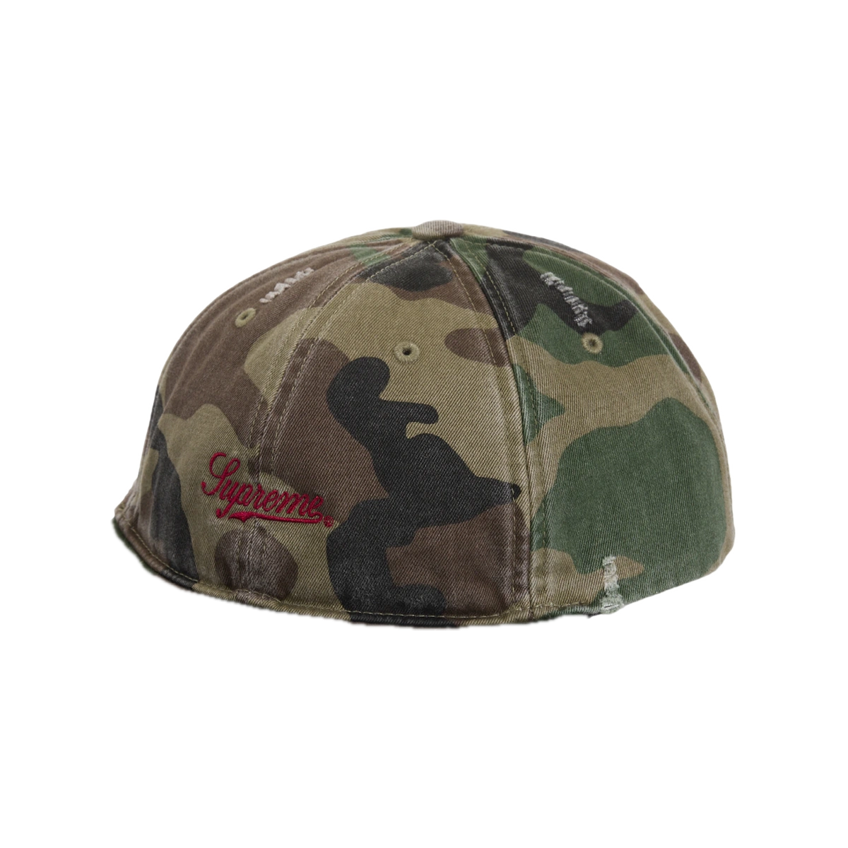 Foto del prodotto Supreme Distressed Script 6-Panel Woodland Camo