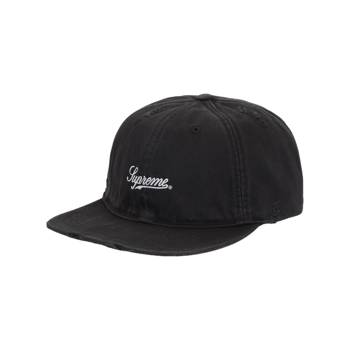 Foto del prodotto Supreme Distressed Script 6-Panel Black
