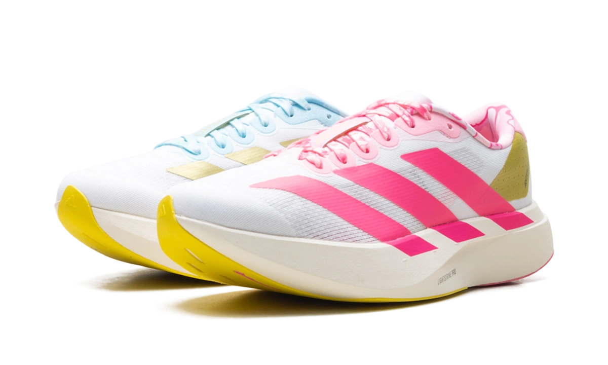 adidas Adizero Evo SL BAPE Blue Pink Gold - Image 1