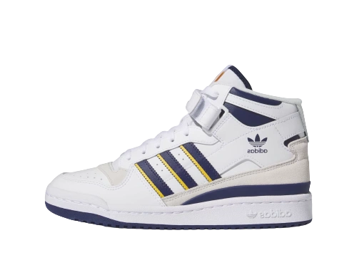 adidas Forum Mid White Dark Blue Crew Yellow (W) Produktfoto