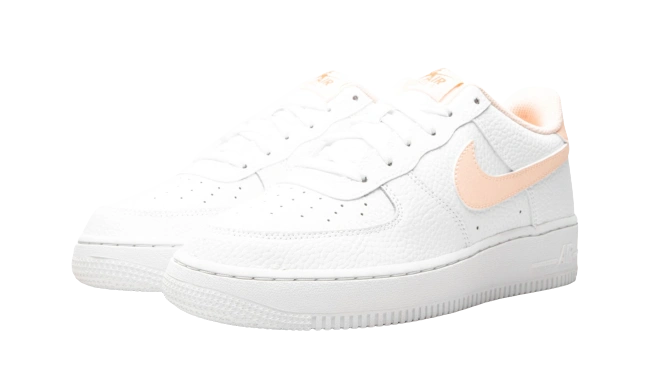 Nike Air Force 1 Low White Hyper Crimson (GS) - Image 1