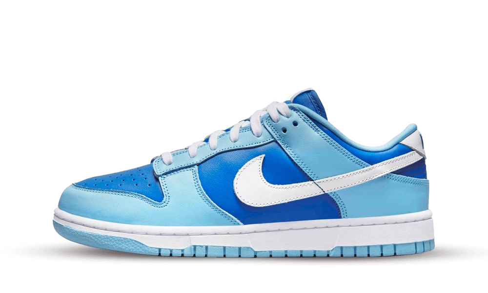 Nike Dunk Low Retro QS Flash White Argon Blue Flash - Image 1