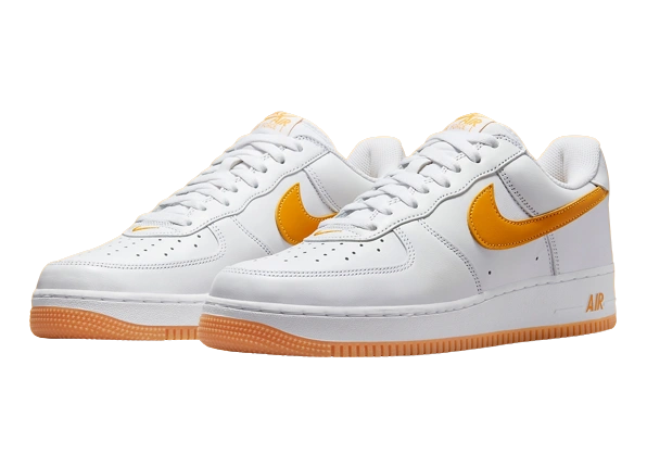 Nike Air Force 1 Low Waterproof White University Gold Gum - Image 2
