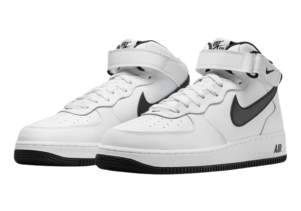 Nike Air Force 1 Mid White Black (2023) - Image 1