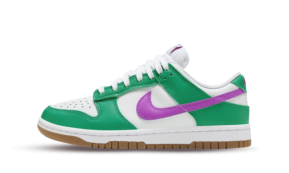 Nike Dunk Low White Stadium Green Fuchsia (W) product photo