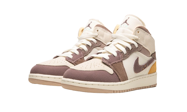 Jordan 1 Mid SE Craft Taupe Haze (GS) - Image 1