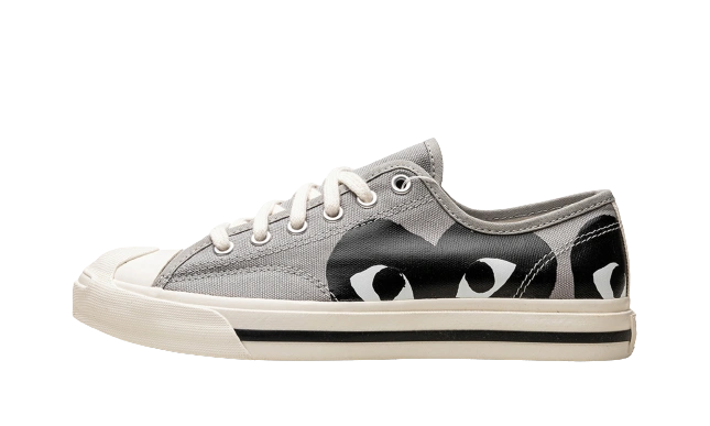 Converse Jack Purcell Comme des Garcons PLAY Grey Black productfoto