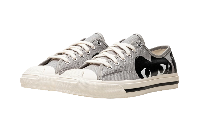 Converse Jack Purcell Comme des Garcons PLAY Grey Black - Image 1