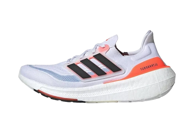 adidas Ultra Boost 23 White Black Solar Red productfoto