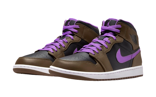 Jordan 1 Mid Purple Mocha (GS) - Image 1