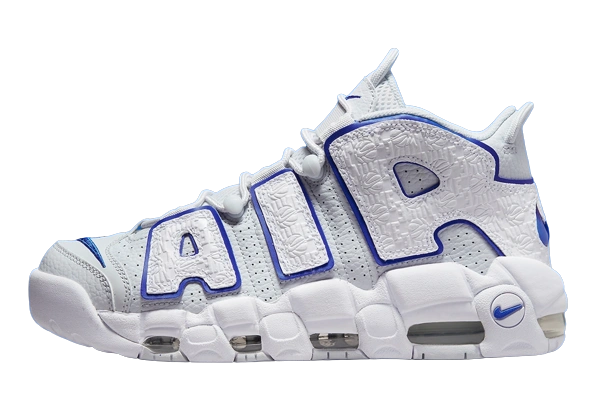 Nike Air More Uptempo Embossed White Royal Blue Produktfoto