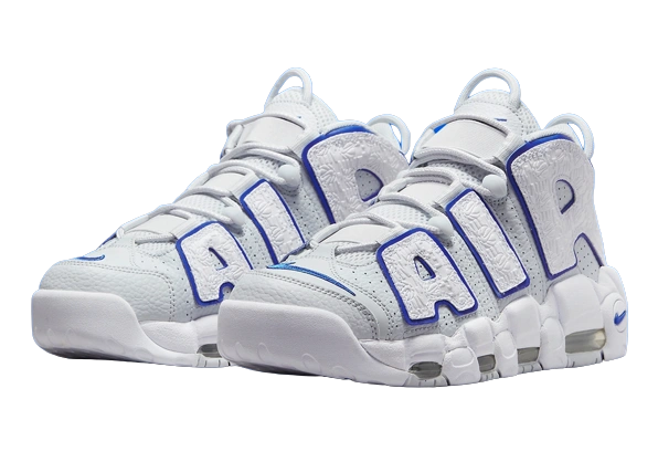 Nike Air More Uptempo Embossed White Royal Blue - Image 1