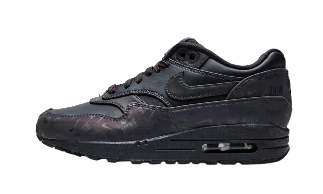 Nike Air Max 1 Lux Oil Grey Logo Prints (W)
