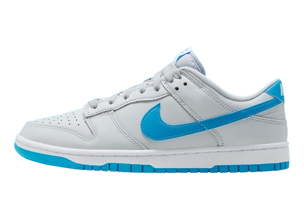 Nike Dunk Low Retro Pure Platinum Blue Lightning- product photo
