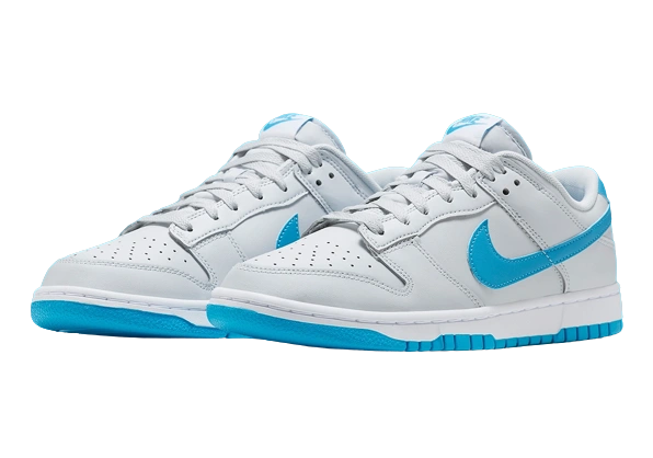 Nike Dunk Low Retro Pure Platinum Blue Lightning- - Image 1