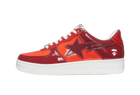 A Bathing Ape Bape Sta Low Color Camo Combo Red Produktfoto