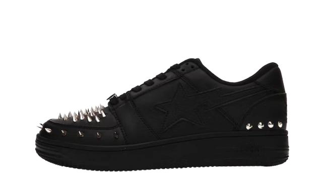 A Bathing Ape Bape Sta Low Black Gold Studded Produktfoto