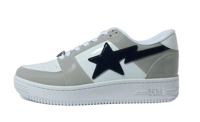 A Bathing Ape Bape Sta Low White Grey Produktfoto
