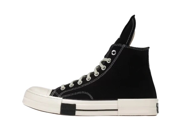 Converse DRKSHDW DRKSTAR Hi Rick Owens Black Egret productfoto