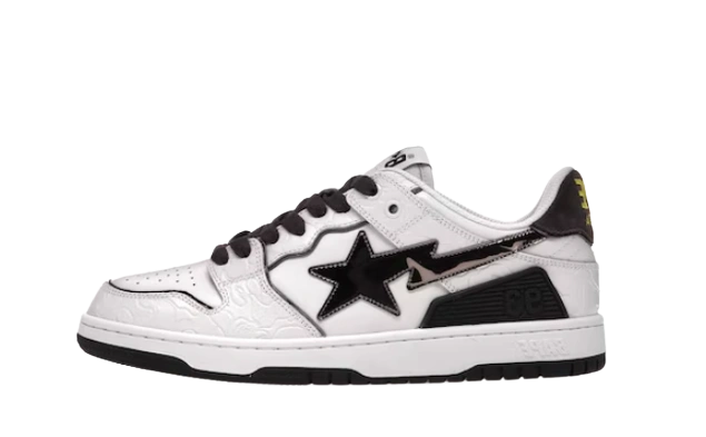A Bathing Ape Bape SK8 Sta White Silver Produktfoto