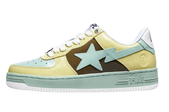A Bathing Ape Bape Sta Nostalgic Yellow Green Produktfoto