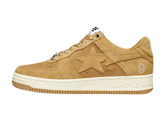 A Bathing Ape Bape Sta Beige Suede Produktfoto