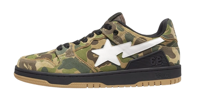 A Bathing Ape Bape SK8 Sta ABC Camo Green Produktfoto