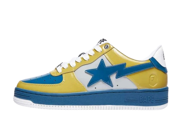 A Bathing Ape Bape Sta Nostalgic Blue Yellow Produktfoto