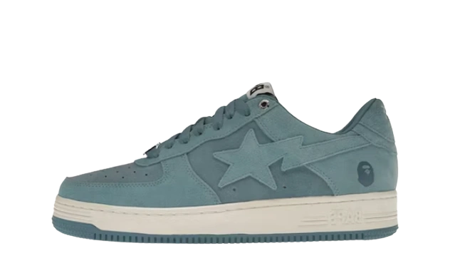 A Bathing Ape Bape Sta Blue Suede Produktfoto