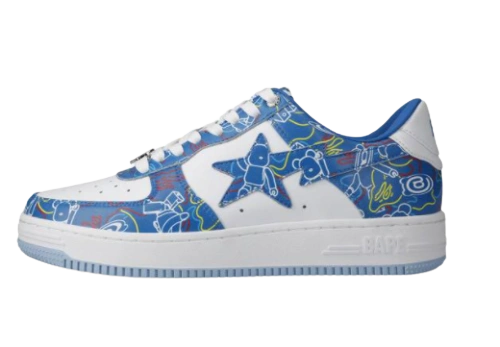 A Bathing Ape Bape Sta Medicom Toy Bearbrick Camo Blue Produktfoto