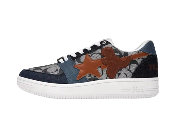 A Bathing Ape Bape Sta Low Coach Blue Produktfoto