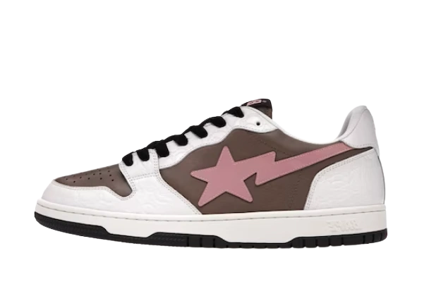 A Bathing Ape Bape Court Sta Brown Pink Produktfoto